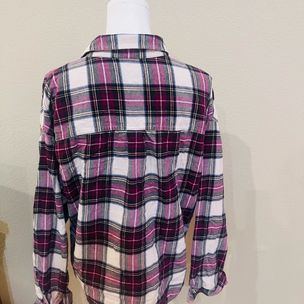 Madewell Red and Cream Plaid Shirt - Picture 4 of 4